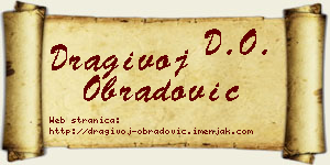 Dragivoj Obradović vizit kartica